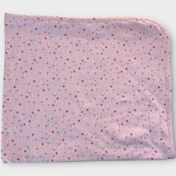 Child of Mine Carters Dainty Floral Baby Blanket Pink Flower Butterfly Cotton - Picture 3 of 6